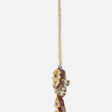 Gold Plated Womens Kundan, Polki Maangtikka