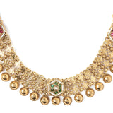 Isvaraah 2.0 Gold Plated Long Necklace Set with Pair of Earrings