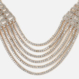 Gold Plated Womens Short Necklace