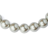 Florence Grey Womens Pearl Short Necklace set (Freesize)
