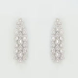 Gold Finish Zircon Dangler Earrings