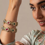 Zeenaya Kundan Polki Bangles