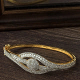 Gold Plated Zircon Womens Kada