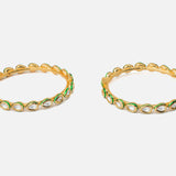 Aatman Gold Plated Womens Kundan, Polki Pair of Bangles