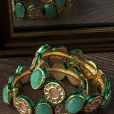 Mehvana Kundan Polki Bangles