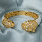 Florence Gold Plated White Womens Kada