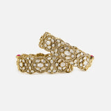 Shahi Moissanite Polki Bangles