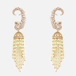 Peacock Polki Jhumka Earrings