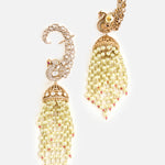 Peacock Polki Jhumka Earrings