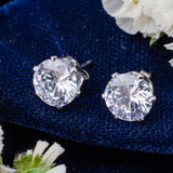 Zia Silver Plated Womens Zircon Pair of Earrings (Freesize)