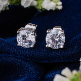 Zia Silver Plated Womens Zircon Pair of Earrings (Freesize)