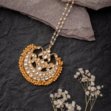 Gold Plated Womens Kundan, Polki Maangtikka