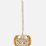 Gold Plated Womens Kundan, Polki Maangtikka