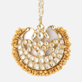 Gold Plated Womens Kundan, Polki Maangtikka
