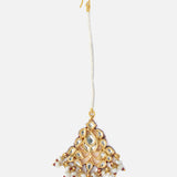 Gold Plated Womens Kundan, Polki Maangtikka