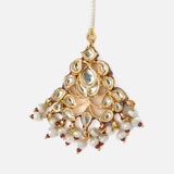Gold Plated Womens Kundan, Polki Maangtikka