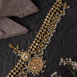 Gold Plated Womens Kundan, Polki Maathapatti