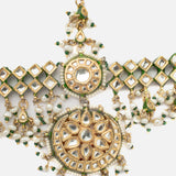 Gold Plated Womens Kundan, Polki Maathapatti