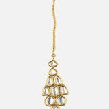 Gold Plated Womens Kundan, Polki Maangtikka