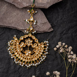 Gold Plated Womens Kundan, Polki Maangtikka