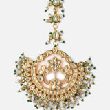 Gold Plated Womens Kundan, Polki Maangtikka