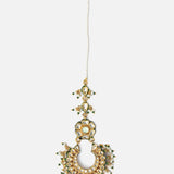 Gold Plated Womens Kundan, Polki Maangtikka