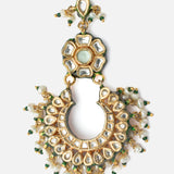 Gold Plated Womens Kundan, Polki Maangtikka
