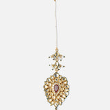 Gold Plated Womens Kundan, Polki Maangtikka
