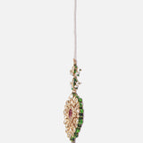 Gold Plated Womens Kundan, Polki Maangtikka