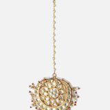 Gold Plated Womens Kundan, Polki Maangtikka