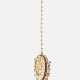Gold Plated Womens Kundan, Polki Maangtikka