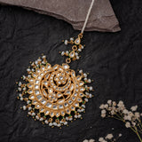 Gold Plated Womens Kundan, Polki Maangtikka