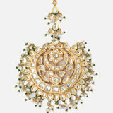 Gold Plated Womens Kundan, Polki Maangtikka