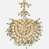 Gold Plated Womens Kundan, Polki Maangtikka