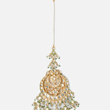 Gold Plated Womens Kundan, Polki Maangtikka