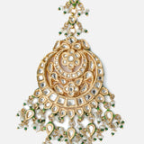Gold Plated Womens Kundan, Polki Maangtikka