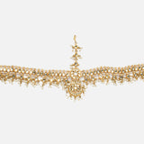 Gold Plated Womens Kundan, Polki Maathapatti