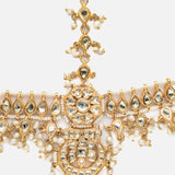 Gold Plated Womens Kundan, Polki Maathapatti