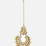 Gold Plated Womens Kundan, Polki Maangtikka