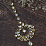 Gold Plated Womens Kundan & Polki Maangtikka