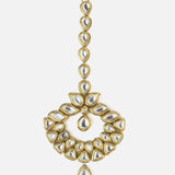 Gold Plated Womens Kundan & Polki Maangtikka