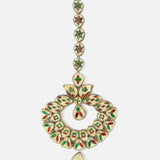 Gold Plated Womens Kundan & Polki Maangtikka