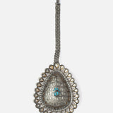 Gold Plated Womens Synthetic Stone Maangtikka