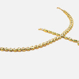 Gold Plated Green Womens Kundan, Polki Maathapatti