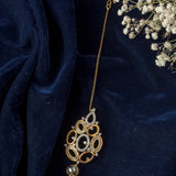 Gold Plated Womens Zircon Maangtikka