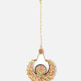 Gold Plated Womens Kundan, Polki Maangtikka