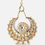 Gold Plated Womens Kundan, Polki Maangtikka