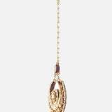 Gold Plated Womens Kundan, Polki Maangtikka