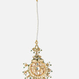 Gold Plated Womens Kundan, Polki Maangtikka