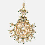 Gold Plated Womens Kundan, Polki Maangtikka